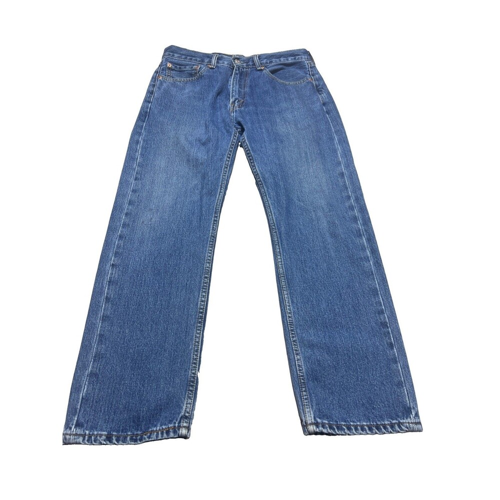 Levi's 505 Regular Fit Jeans Mens 32x30 Blue Straight Leg Denim Pants